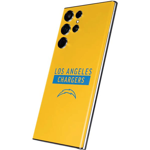 NFL Los Angeles Chargers Yellow Performance Series Galaxy S22 Ultra Skin