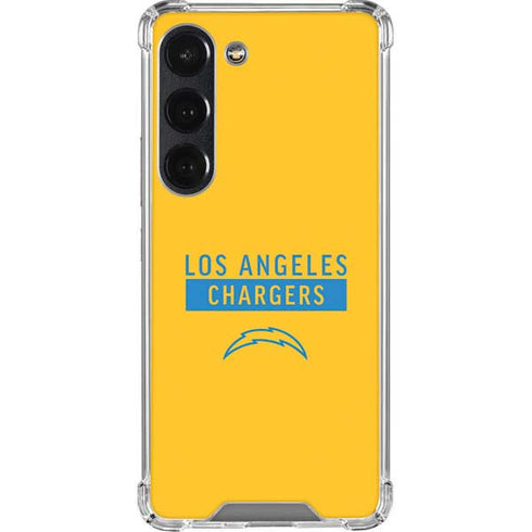 NFL Los Angeles Chargers Yellow Performance Series Galaxy S23 Clear Case