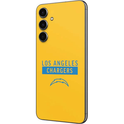 NFL Los Angeles Chargers Yellow Performance Series Galaxy S23 FE Skin