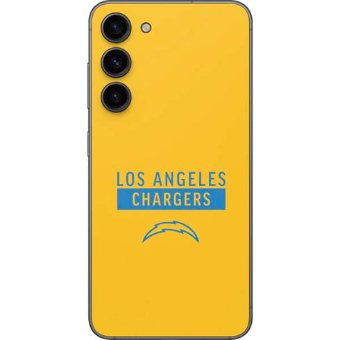 NFL Los Angeles Chargers Yellow Performance Series Galaxy S23 Plus Skin