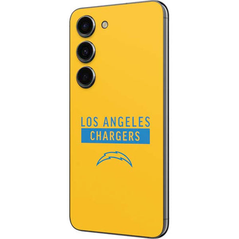 NFL Los Angeles Chargers Yellow Performance Series Galaxy S23 Skin
