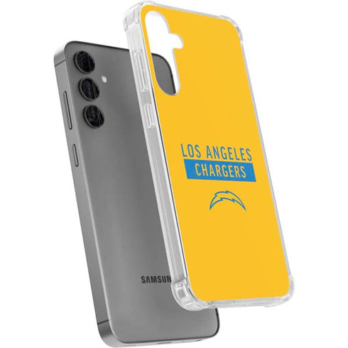 NFL Los Angeles Chargers Yellow Performance Series Galaxy S24 Plus Clear Case