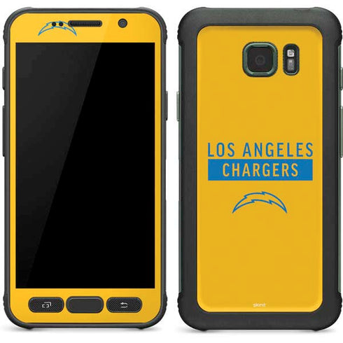 NFL Los Angeles Chargers Yellow Performance Series Galaxy S7 Active Skin