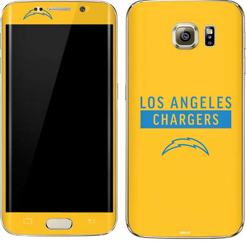 NFL Los Angeles Chargers Yellow Performance Series Galaxy S7 Edge Skin