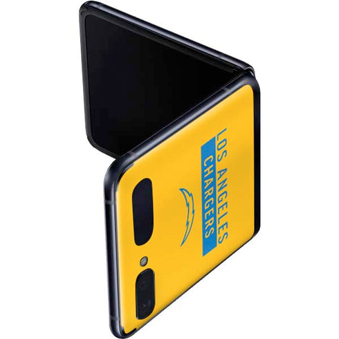 NFL Los Angeles Chargers Yellow Performance Series Galaxy Z Flip Skin