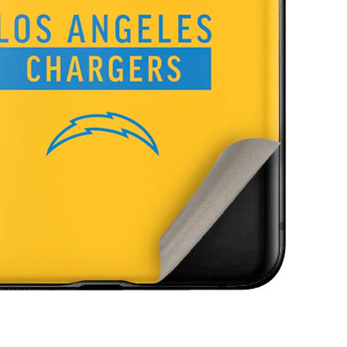 NFL Los Angeles Chargers Yellow Performance Series Galaxy Z Flip Skin