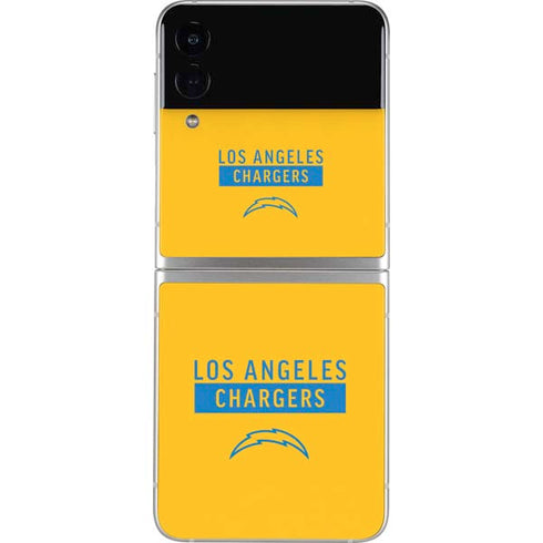 NFL Los Angeles Chargers Yellow Performance Series Galaxy Z Flip3 5G Skin