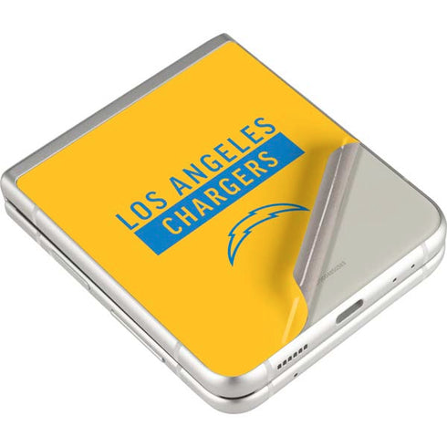 NFL Los Angeles Chargers Yellow Performance Series Galaxy Z Flip3 5G Skin