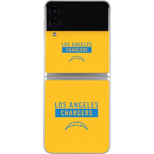 NFL Los Angeles Chargers Yellow Performance Series Galaxy Z Flip4 5G Skin