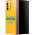 NFL Los Angeles Chargers Yellow Performance Series Galaxy Z Fold2 5G Skin