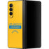 NFL Los Angeles Chargers Yellow Performance Series Galaxy Z Fold3 5G Skin