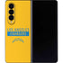 NFL Los Angeles Chargers Yellow Performance Series Galaxy Z Fold4 5G Skin