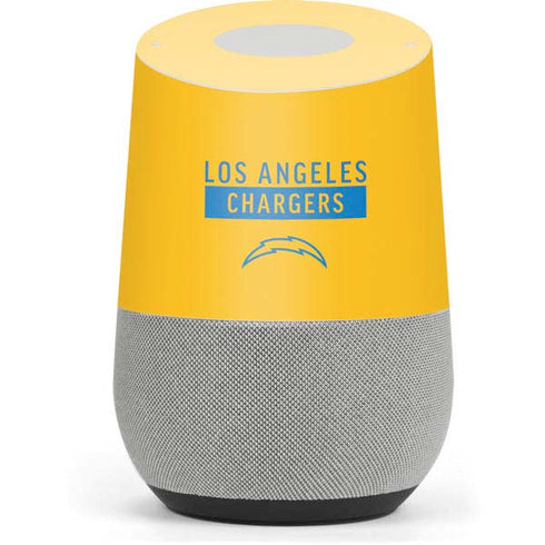 NFL Los Angeles Chargers Yellow Performance Series Google Home Skin