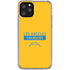 NFL Los Angeles Chargers Yellow Performance Series iPhone 11 Pro Clear Case