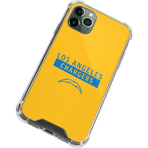 NFL Los Angeles Chargers Yellow Performance Series iPhone 11 Pro Max Clear Case