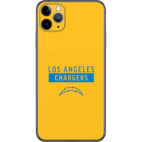 NFL Los Angeles Chargers Yellow Performance Series iPhone 11 Pro Max Skin