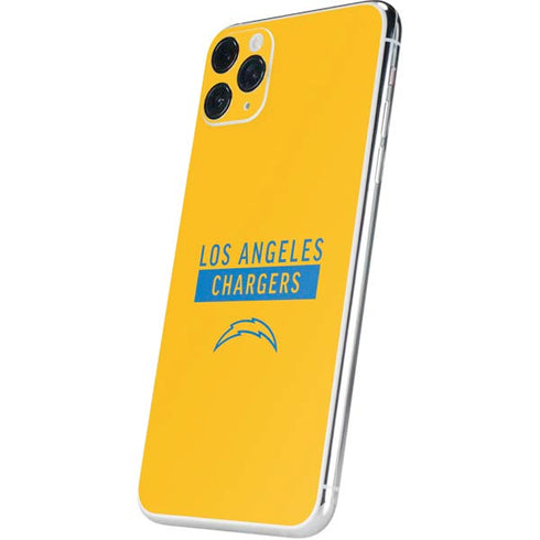 NFL Los Angeles Chargers Yellow Performance Series iPhone 11 Pro Max Skin