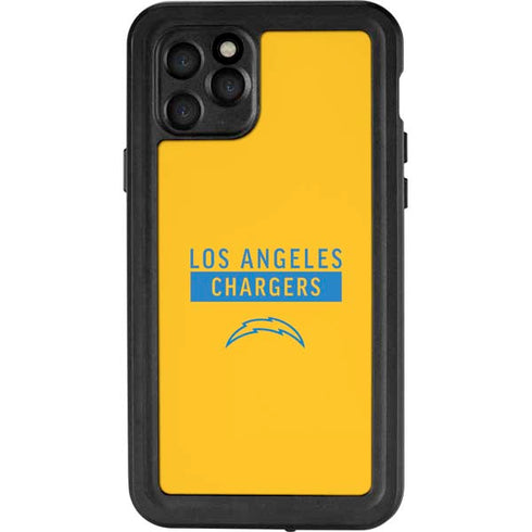 NFL Los Angeles Chargers Yellow Performance Series iPhone 11 Pro Waterproof Case
