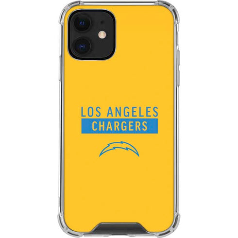 NFL Los Angeles Chargers Yellow Performance Series iPhone 12 Clear Case