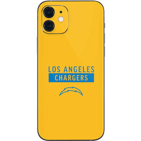 NFL Los Angeles Chargers Yellow Performance Series iPhone 12 Mini Skin