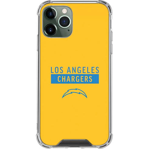 NFL Los Angeles Chargers Yellow Performance Series iPhone 12 Pro Clear Case