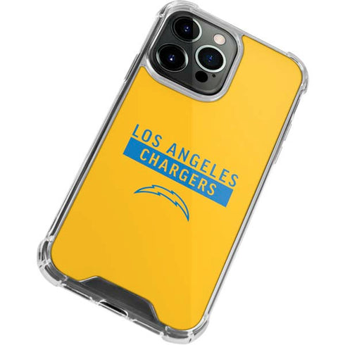 NFL Los Angeles Chargers Yellow Performance Series iPhone 15 Pro Clear Case