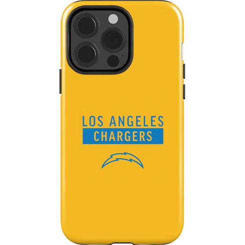 NFL Los Angeles Chargers Yellow Performance Series iPhone 15 Pro Impact Case
