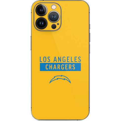 NFL Los Angeles Chargers Yellow Performance Series iPhone 14 Pro Max Skin