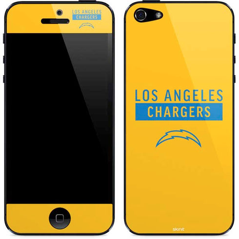 NFL Los Angeles Chargers Yellow Performance Series iPhone 5/5s/5SE Skin