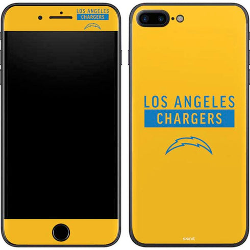 NFL Los Angeles Chargers Yellow Performance Series iPhone 8 Plus Skin