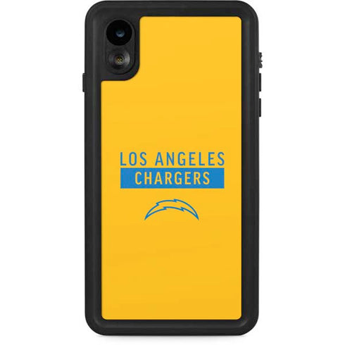 NFL Los Angeles Chargers Yellow Performance Series iPhone XR Waterproof Case