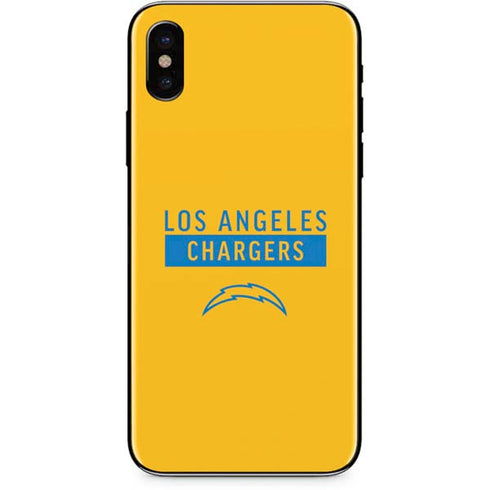 NFL Los Angeles Chargers Yellow Performance Series iPhone XS Skin