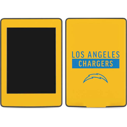 NFL Los Angeles Chargers Yellow Performance Series Amazon Kindle Skin