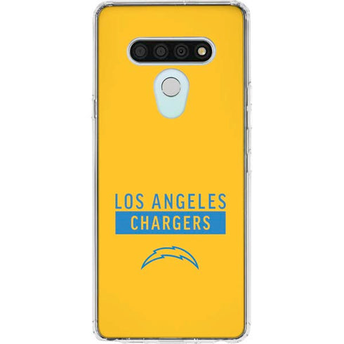 NFL Los Angeles Chargers Yellow Performance Series LG Stylo 6 Clear Case