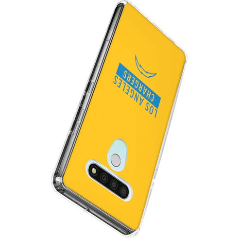NFL Los Angeles Chargers Yellow Performance Series LG Stylo 6 Clear Case