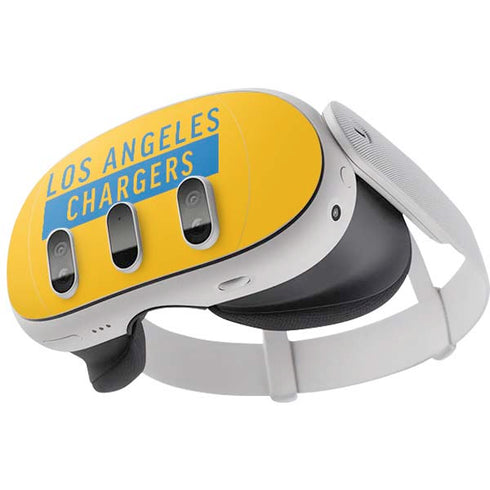 NFL Los Angeles Chargers Yellow Performance Series Meta Quest 3 Skin
