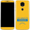 NFL Los Angeles Chargers Yellow Performance Series Moto E5 Plus Skin