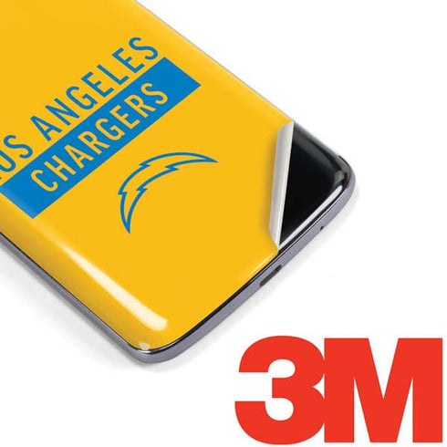 NFL Los Angeles Chargers Yellow Performance Series Moto E5 Plus Skin