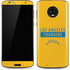 NFL Los Angeles Chargers Yellow Performance Series Moto G6 Skin