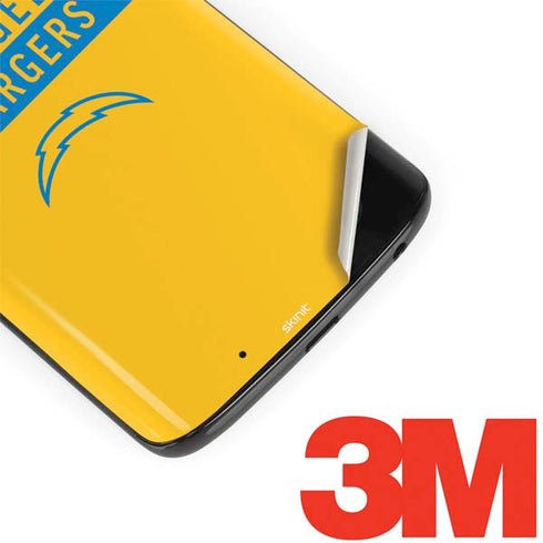 NFL Los Angeles Chargers Yellow Performance Series Moto G6 Skin