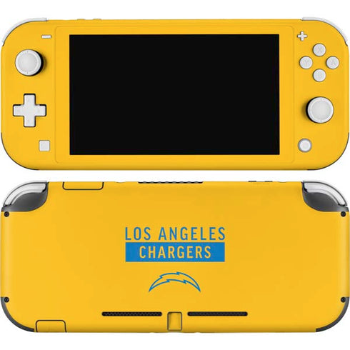 NFL Los Angeles Chargers Yellow Performance Series Nintendo Switch Lite Skin