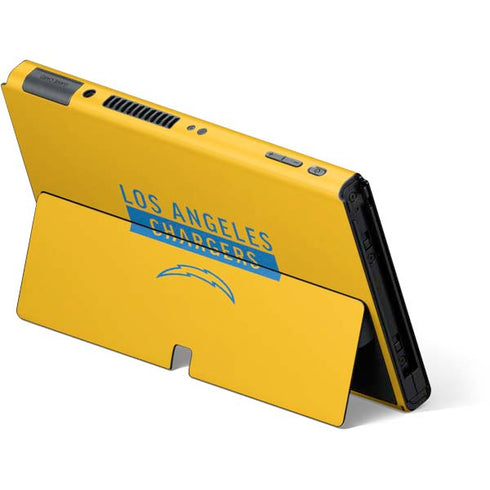 NFL Los Angeles Chargers Yellow Performance Series Nintendo Switch OLED (2021) Skin