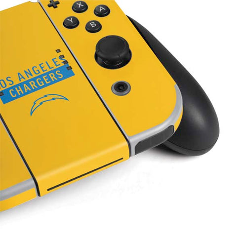 NFL Los Angeles Chargers Yellow Performance Series Nintendo Switch OLED (2021) Skin