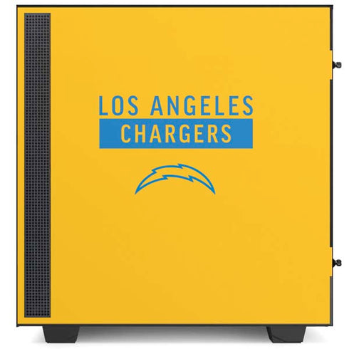 NFL Los Angeles Chargers Yellow Performance Series NZXT H510 Compact ATX Mid-Tower Case Skin