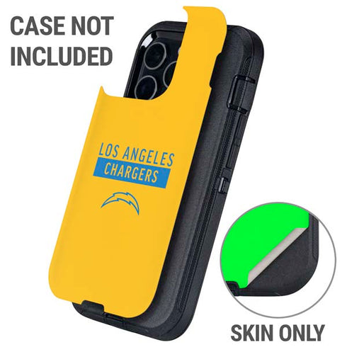NFL Los Angeles Chargers Yellow Performance Series Otterbox Defender iPhone Skin