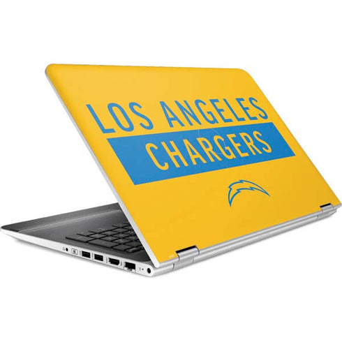 NFL Los Angeles Chargers Yellow Performance Series HP Pavilion Skin
