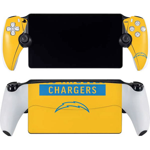 NFL Los Angeles Chargers Yellow Performance Series PlayStation Portal Remote Player Skin