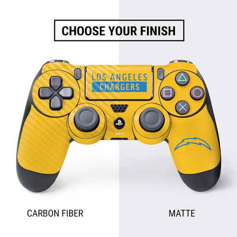 NFL Los Angeles Chargers Yellow Performance Series PS4 Controller Skin