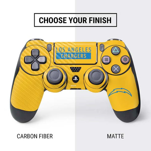 NFL Los Angeles Chargers Yellow Performance Series PS4 Pro/Slim Controller Skin