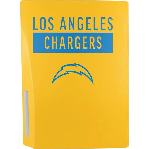 NFL Los Angeles Chargers Yellow Performance Series PS5 Console Skin
